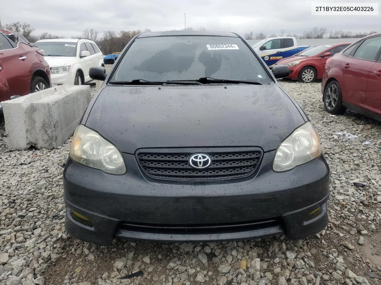 2005 Toyota Corolla Xrs VIN: 2T1BY32E05C403226 Lot: 80862344