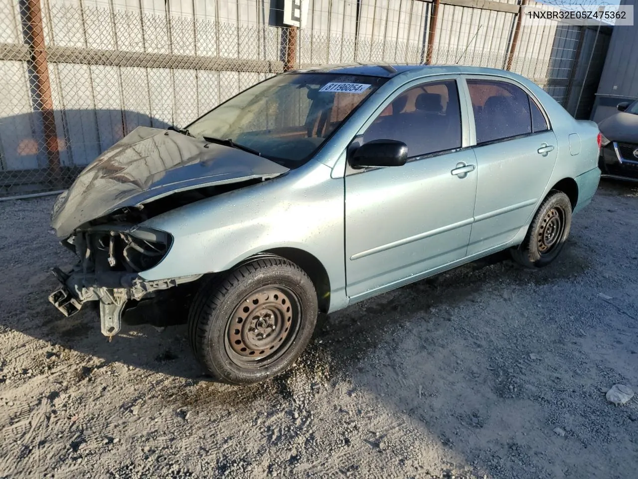 2005 Toyota Corolla Ce VIN: 1NXBR32E05Z475362 Lot: 81196054