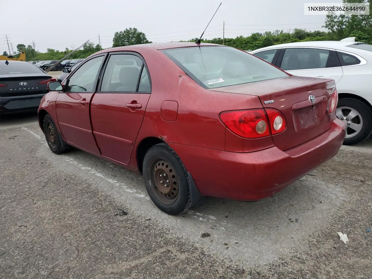 2006 Toyota Corolla Ce VIN: 1NXBR32E36Z644890 Lot: 54243004