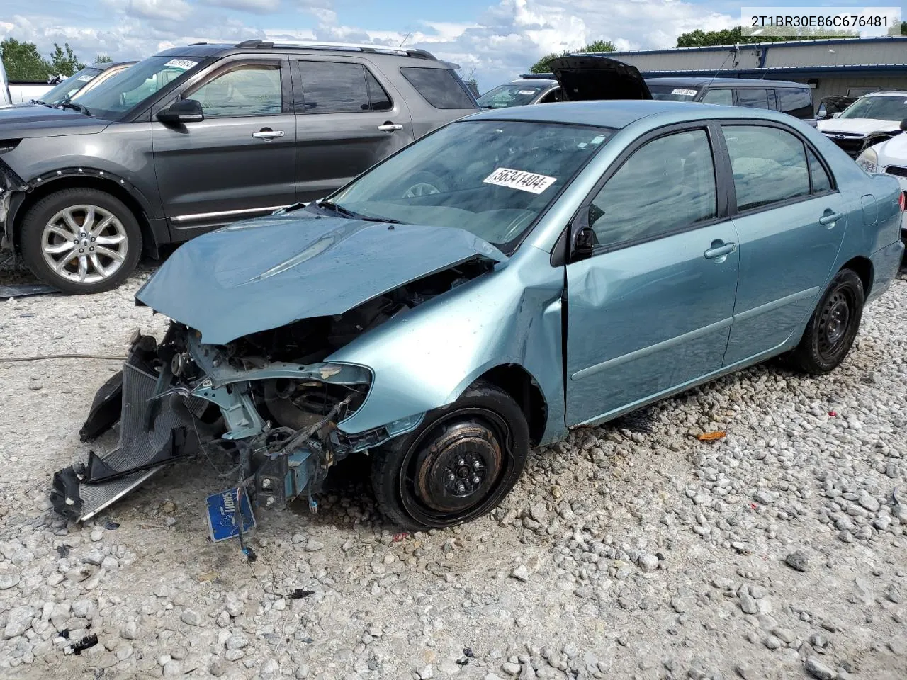 2006 Toyota Corolla Ce VIN: 2T1BR30E86C676481 Lot: 56341404