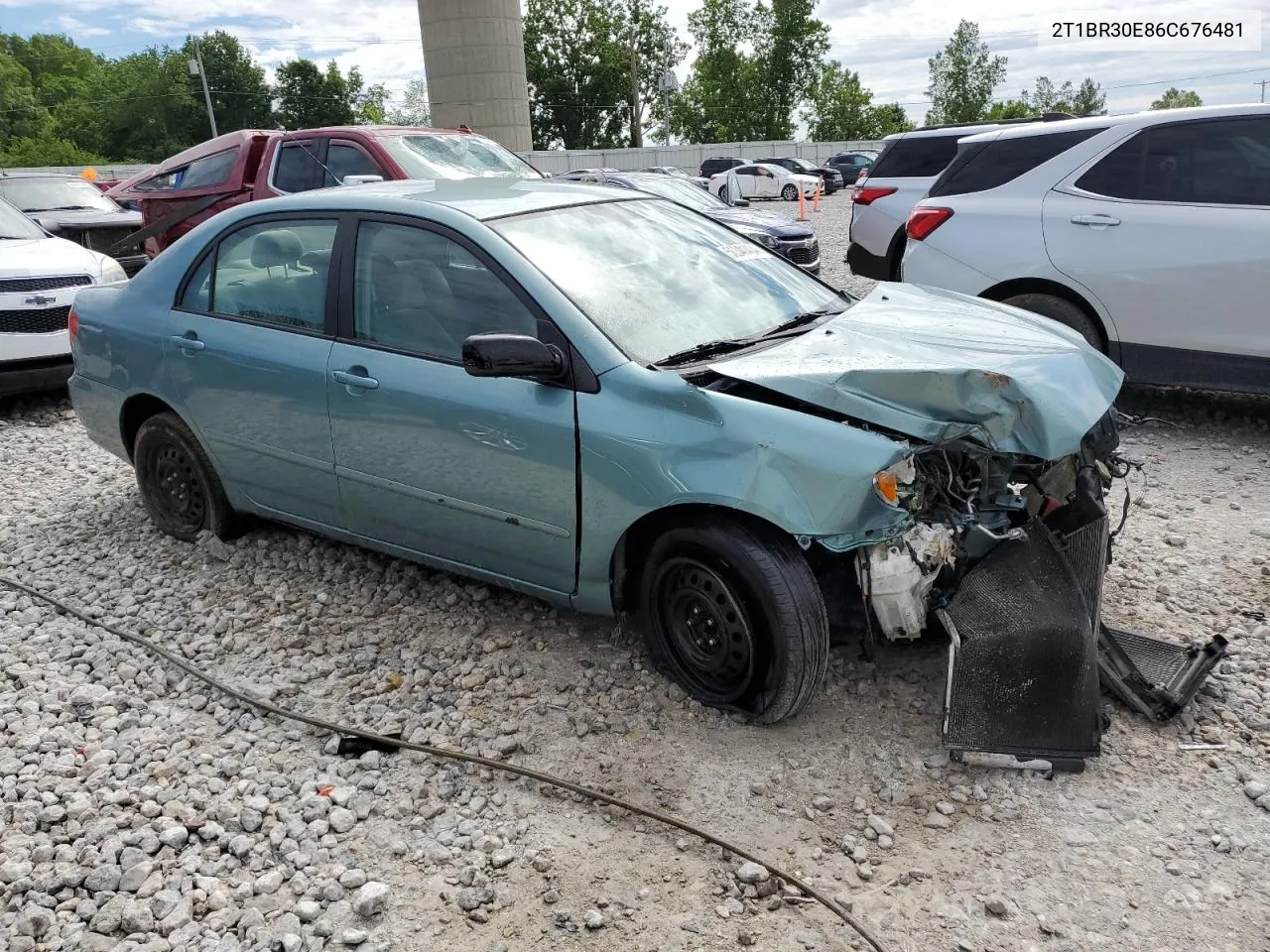 2006 Toyota Corolla Ce VIN: 2T1BR30E86C676481 Lot: 56341404