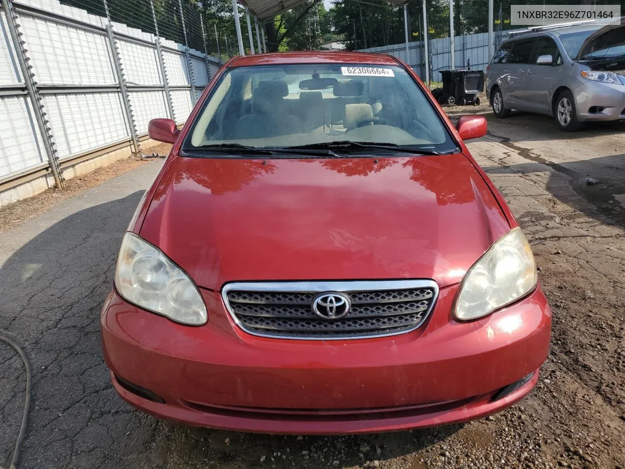 2006 Toyota Corolla Ce VIN: 1NXBR32E96Z701464 Lot: 62306664