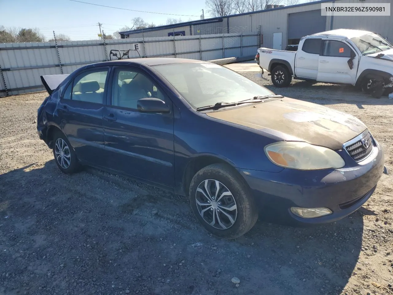 2006 Toyota Corolla Ce VIN: 1NXBR32E96Z590981 Lot: 64602814