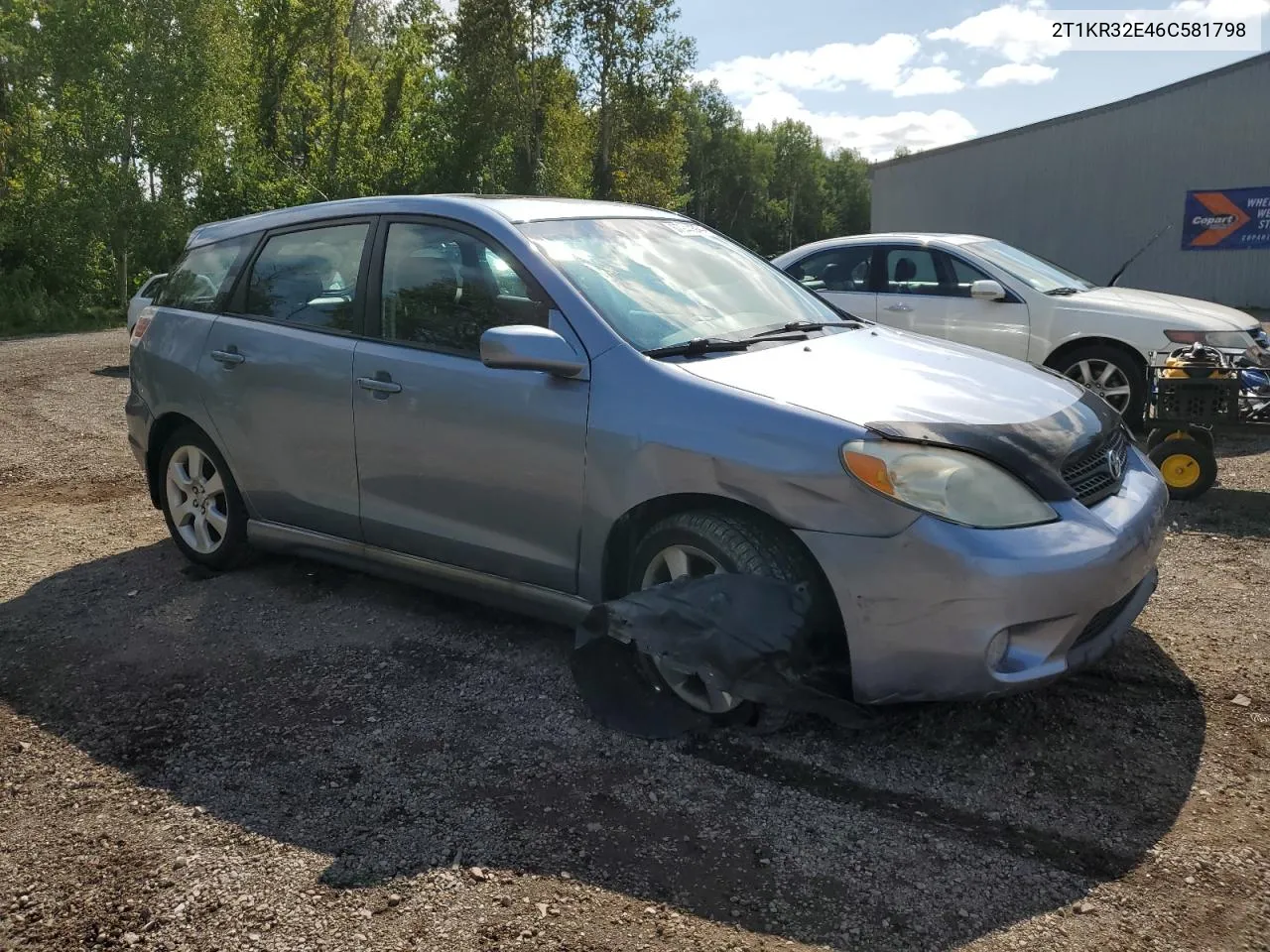 2006 Toyota Corolla Matrix Xr VIN: 2T1KR32E46C581798 Lot: 67944534