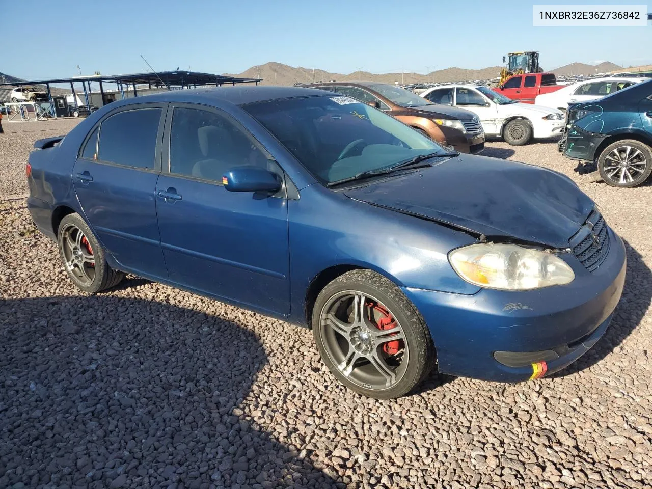 2006 Toyota Corolla Ce VIN: 1NXBR32E36Z736842 Lot: 68949504