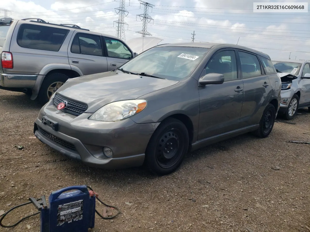 2006 Toyota Corolla Matrix Xr VIN: 2T1KR32E16C609668 Lot: 69414994