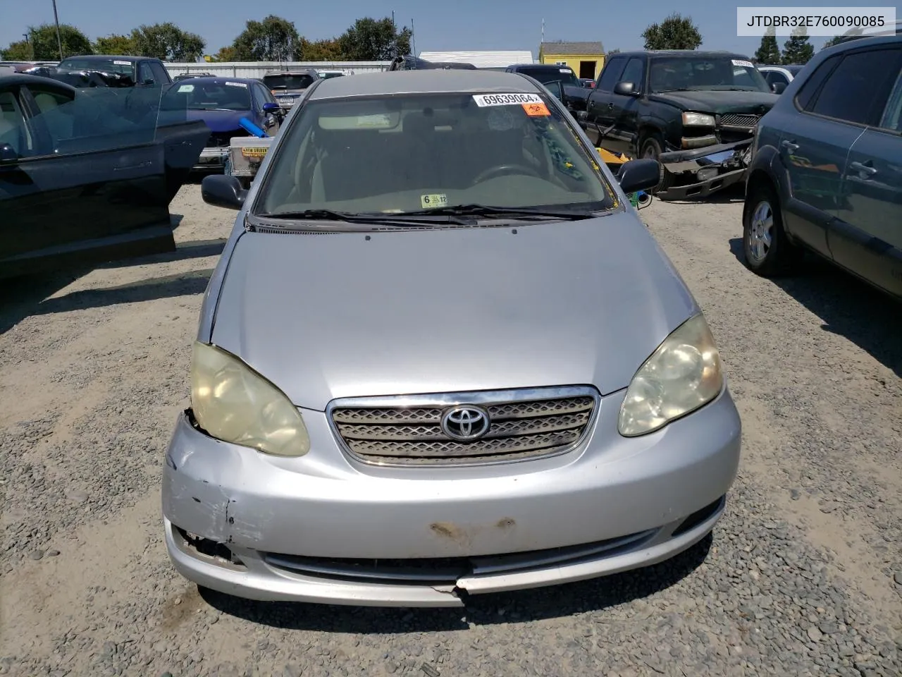 2006 Toyota Corolla Ce VIN: JTDBR32E760090085 Lot: 69639064