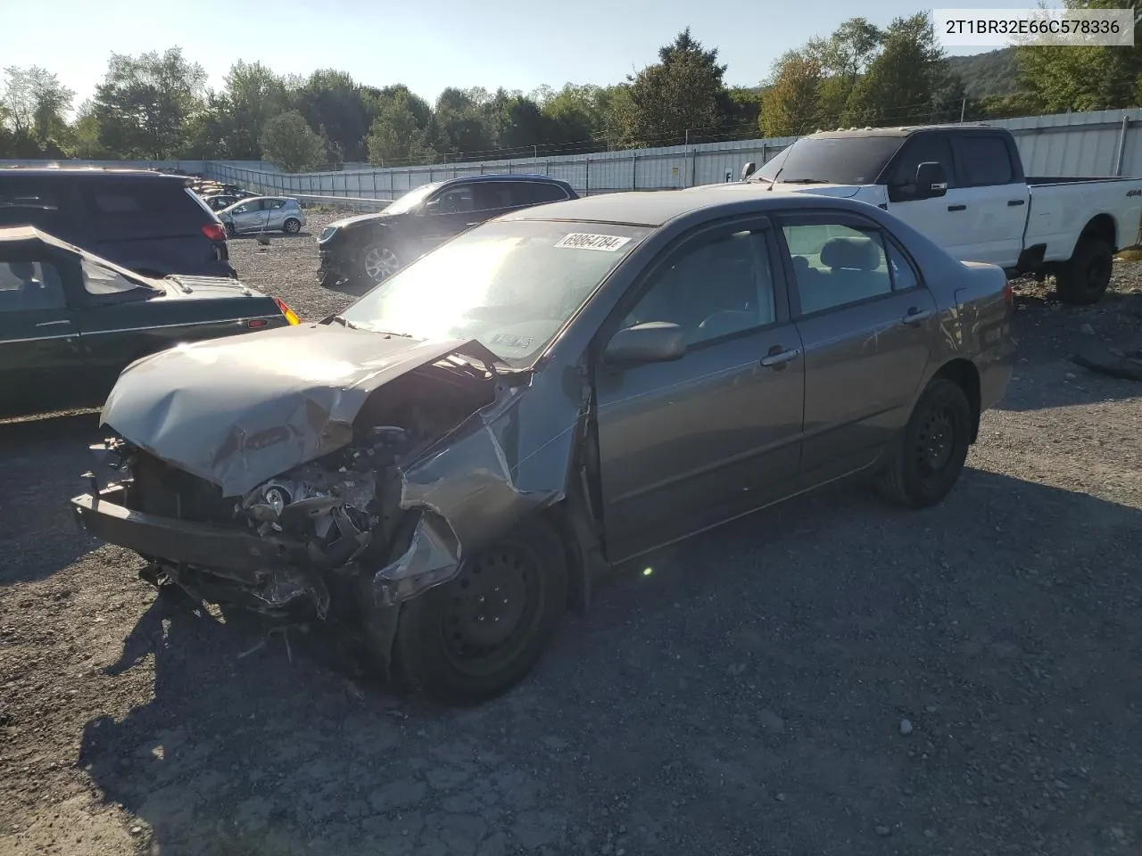 2006 Toyota Corolla Ce VIN: 2T1BR32E66C578336 Lot: 69864784