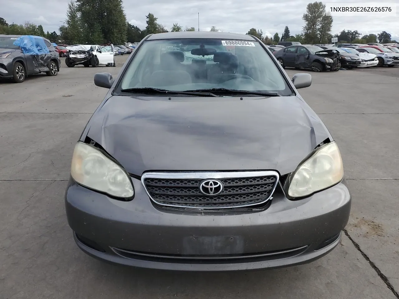 2006 Toyota Corolla Ce VIN: 1NXBR30E26Z626576 Lot: 69886994