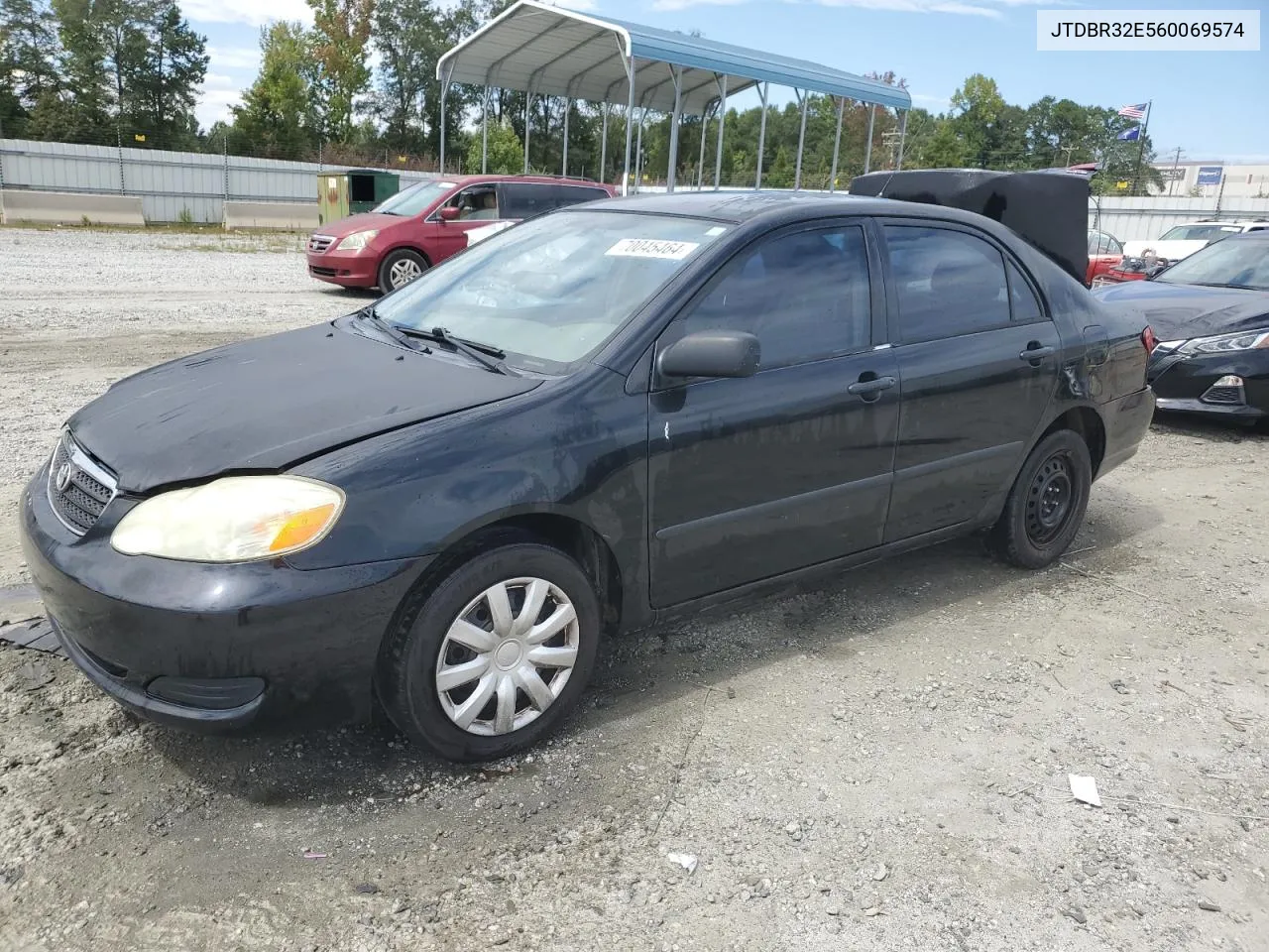 2006 Toyota Corolla Ce VIN: JTDBR32E560069574 Lot: 70045464