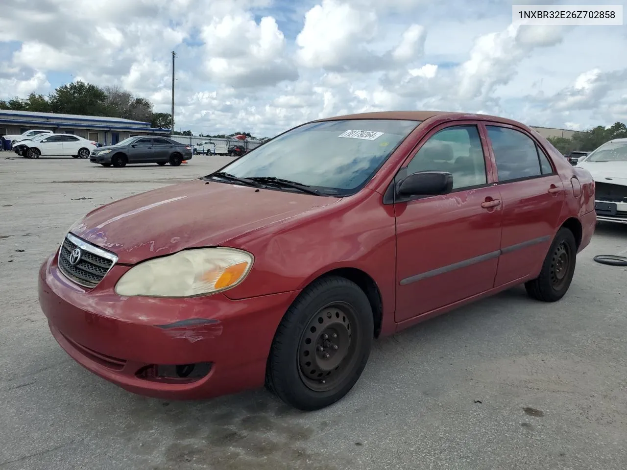 2006 Toyota Corolla Ce VIN: 1NXBR32E26Z702858 Lot: 70179264