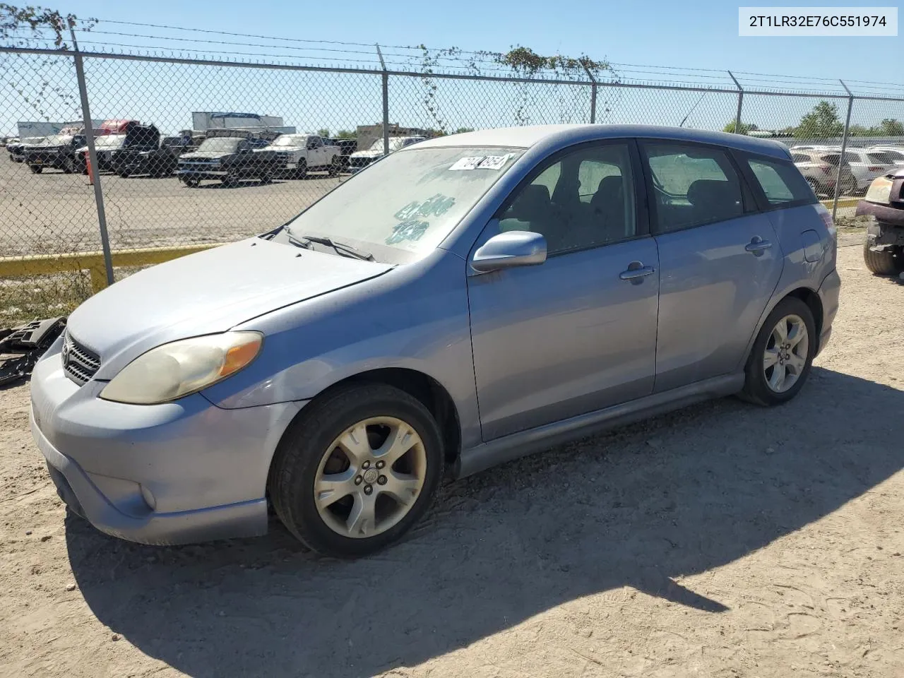 2006 Toyota Corolla Matrix Base VIN: 2T1LR32E76C551974 Lot: 70440954