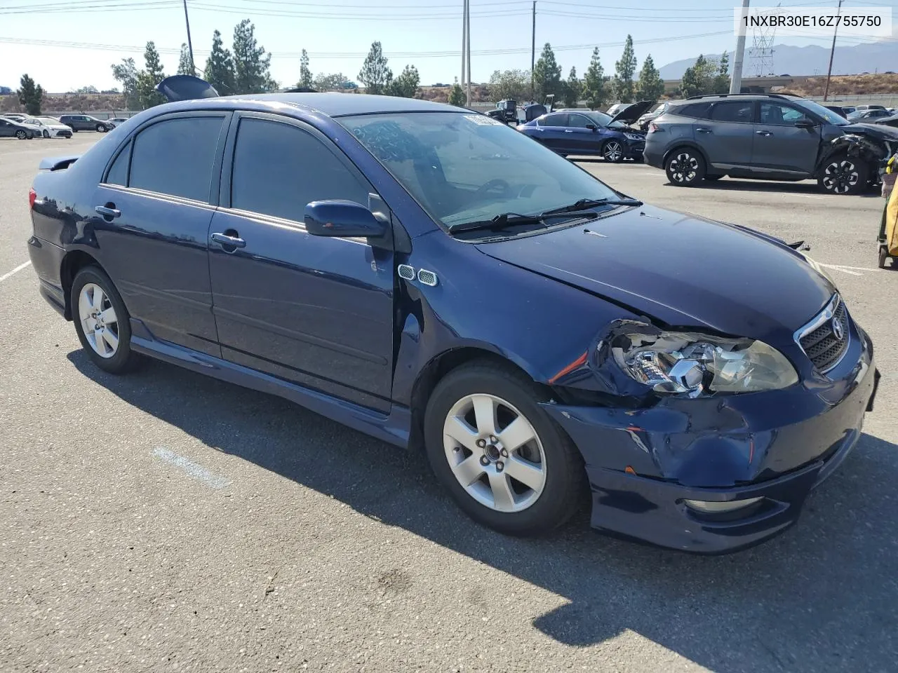 2006 Toyota Corolla Ce VIN: 1NXBR30E16Z755750 Lot: 70815324