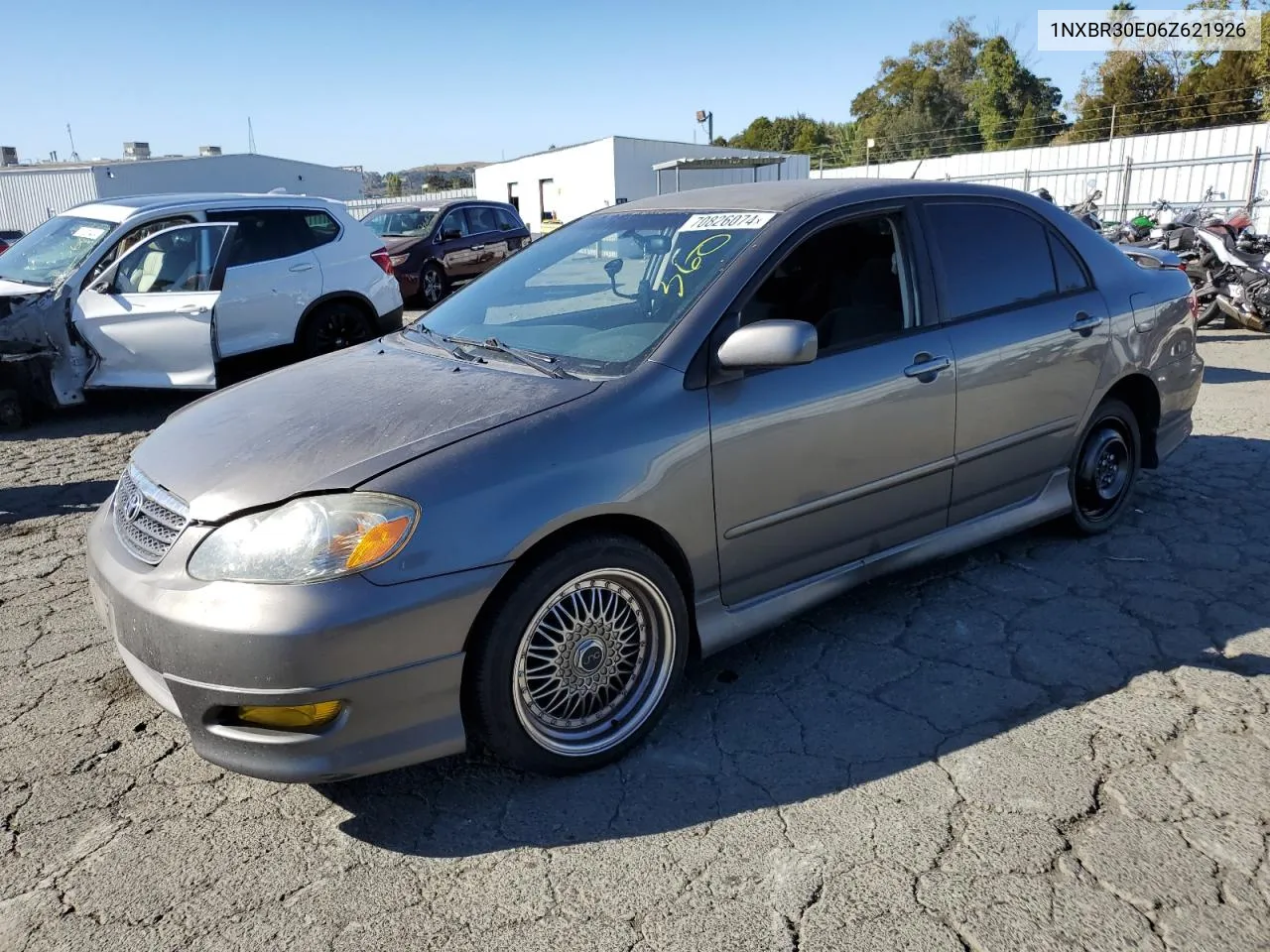 2006 Toyota Corolla Ce VIN: 1NXBR30E06Z621926 Lot: 70826074