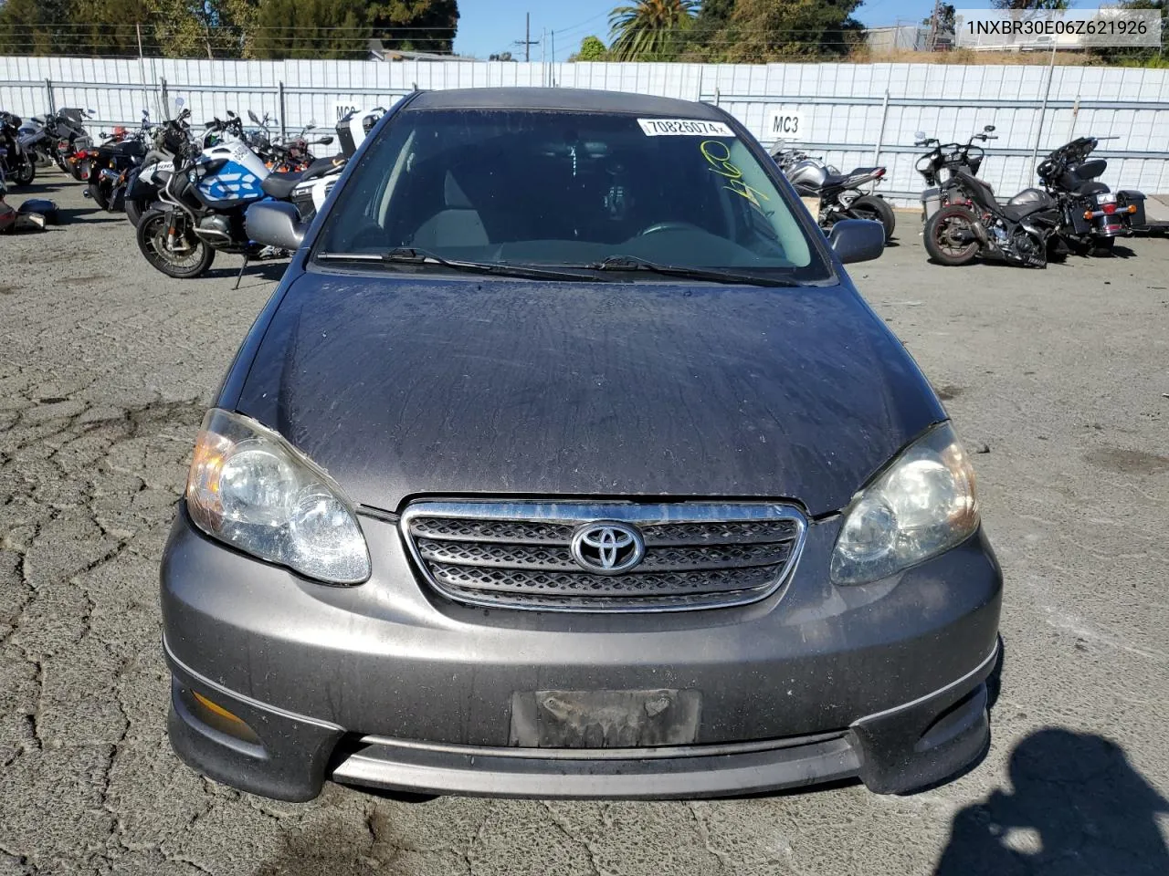 2006 Toyota Corolla Ce VIN: 1NXBR30E06Z621926 Lot: 70826074