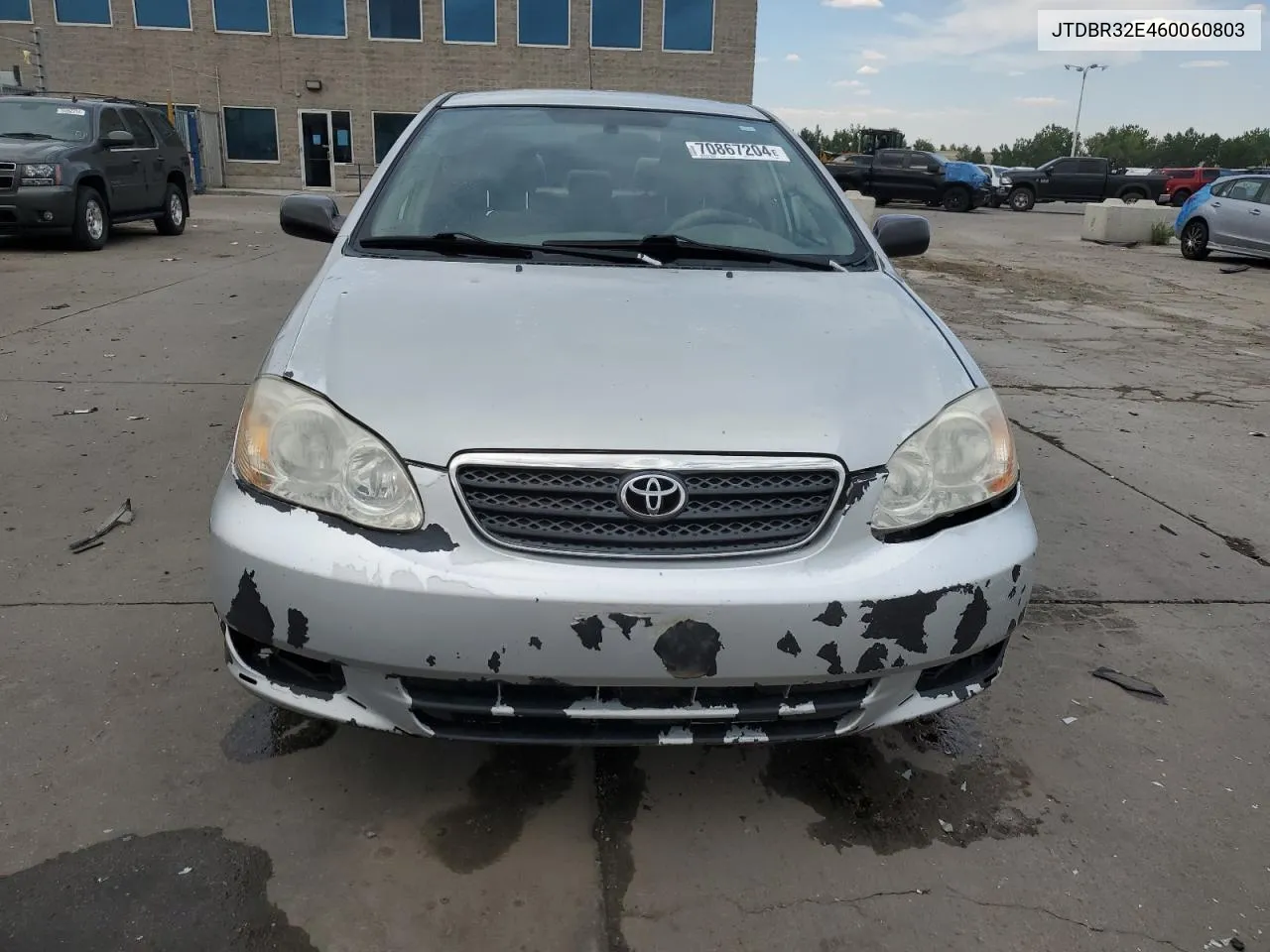 2006 Toyota Corolla Ce VIN: JTDBR32E460060803 Lot: 70867204