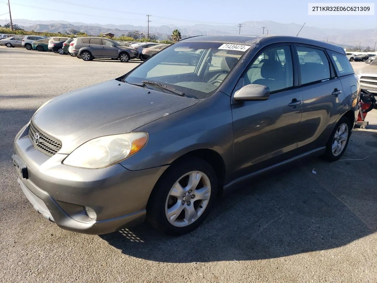 2006 Toyota Corolla Matrix Xr VIN: 2T1KR32E06C621309 Lot: 71439474