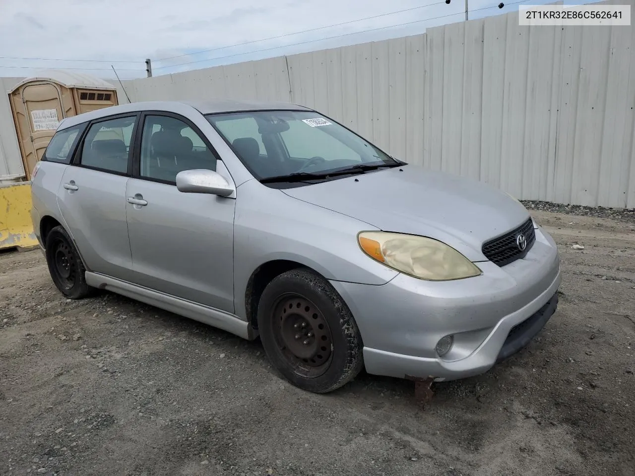 2006 Toyota Corolla Matrix Xr VIN: 2T1KR32E86C562641 Lot: 71562634