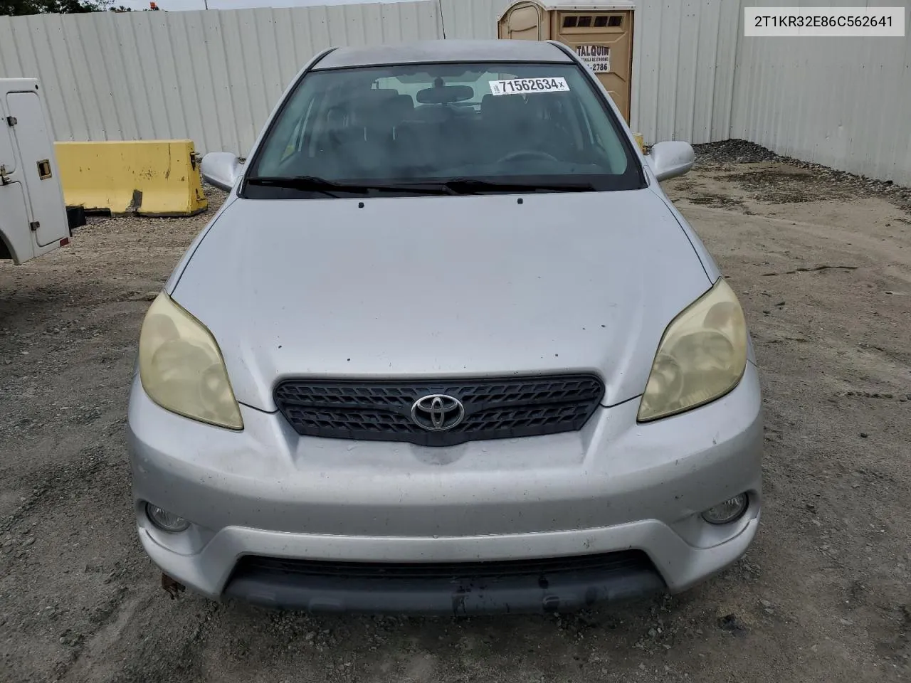 2006 Toyota Corolla Matrix Xr VIN: 2T1KR32E86C562641 Lot: 71562634