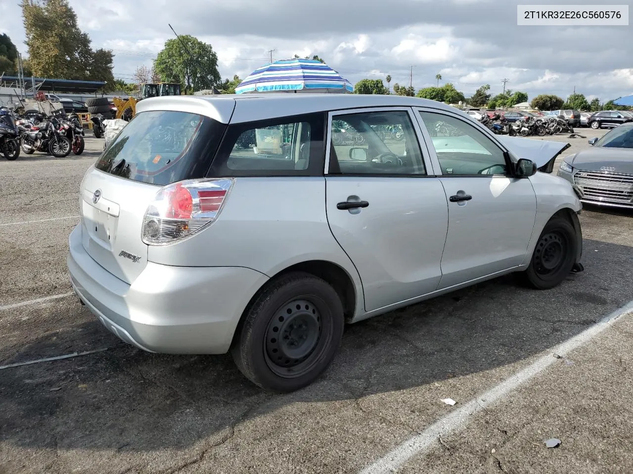 2006 Toyota Corolla Matrix Xr VIN: 2T1KR32E26C560576 Lot: 71674444