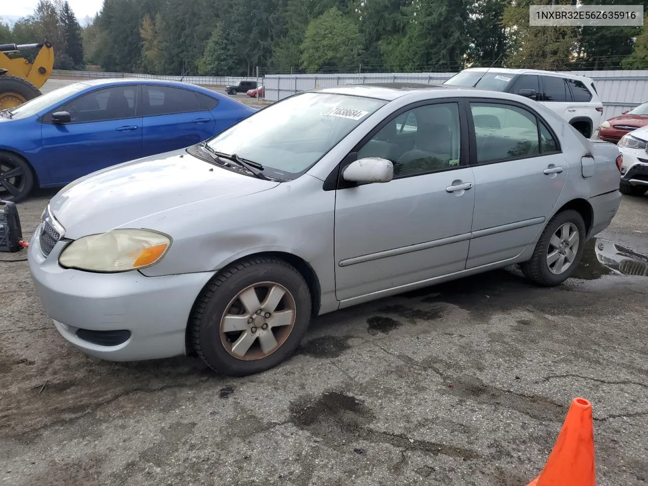 2006 Toyota Corolla Ce VIN: 1NXBR32E56Z635916 Lot: 71838684