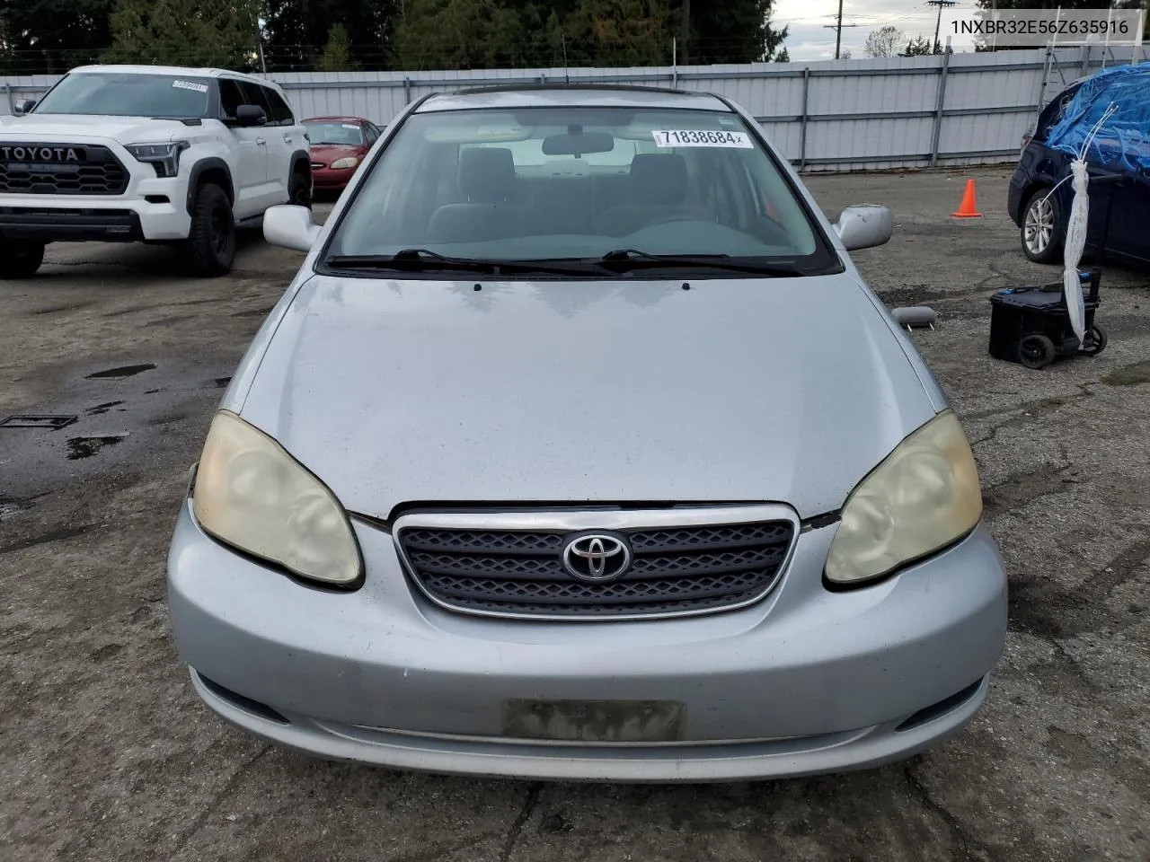 2006 Toyota Corolla Ce VIN: 1NXBR32E56Z635916 Lot: 71838684