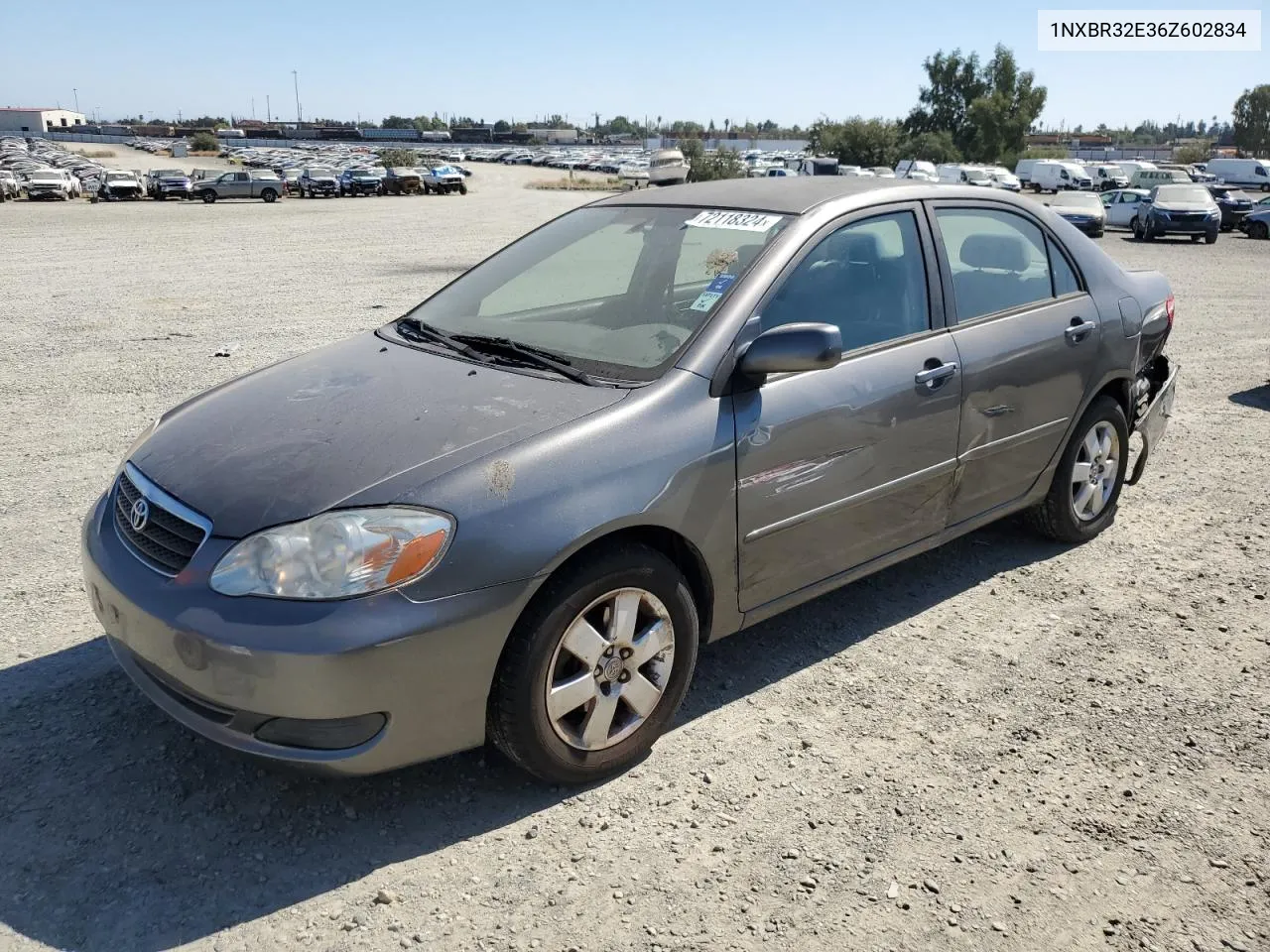 2006 Toyota Corolla Ce VIN: 1NXBR32E36Z602834 Lot: 72118324