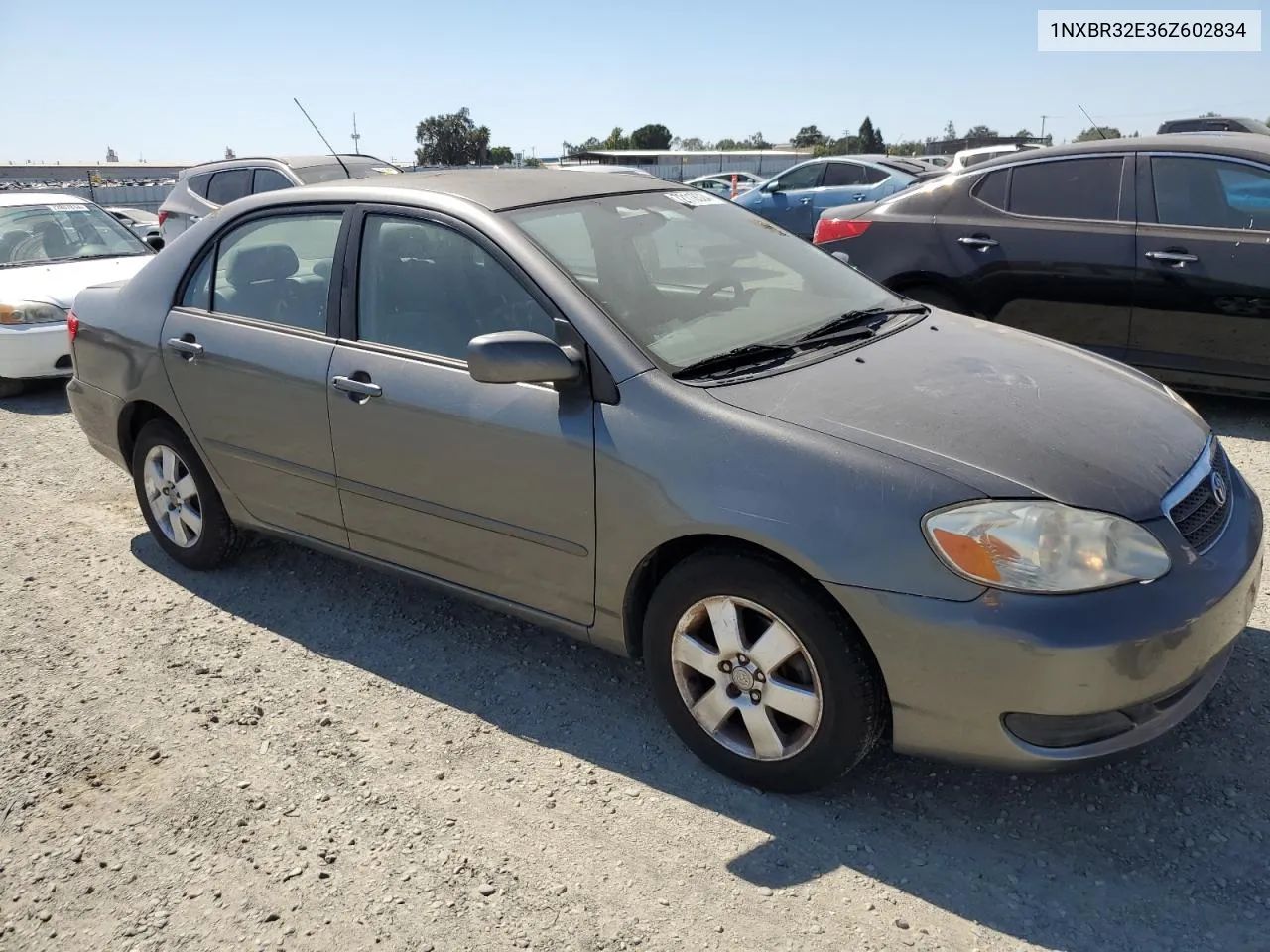 2006 Toyota Corolla Ce VIN: 1NXBR32E36Z602834 Lot: 72118324