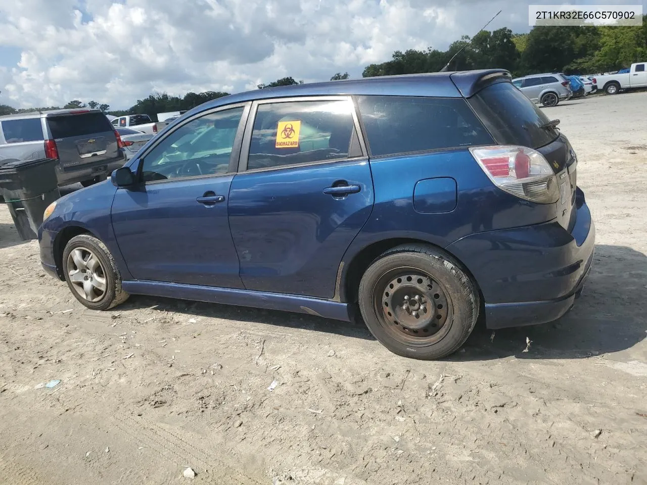 2006 Toyota Corolla Matrix Xr VIN: 2T1KR32E66C570902 Lot: 72366234