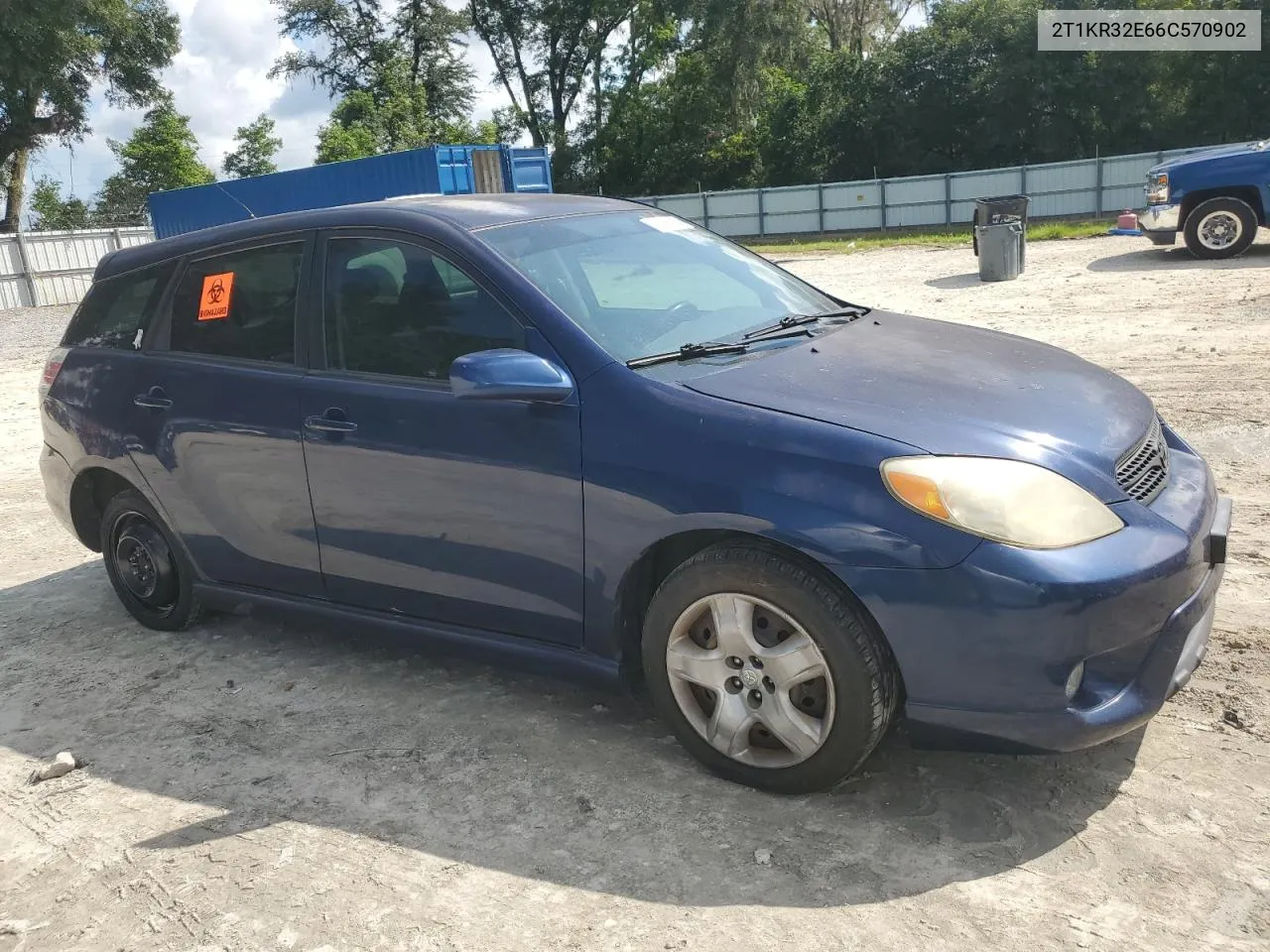 2006 Toyota Corolla Matrix Xr VIN: 2T1KR32E66C570902 Lot: 72366234