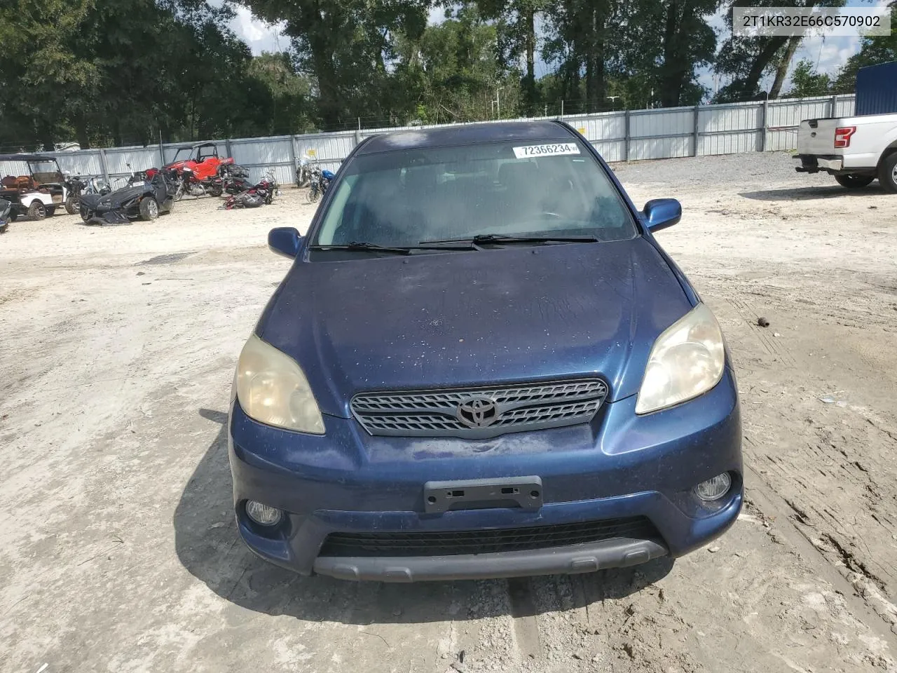 2006 Toyota Corolla Matrix Xr VIN: 2T1KR32E66C570902 Lot: 72366234