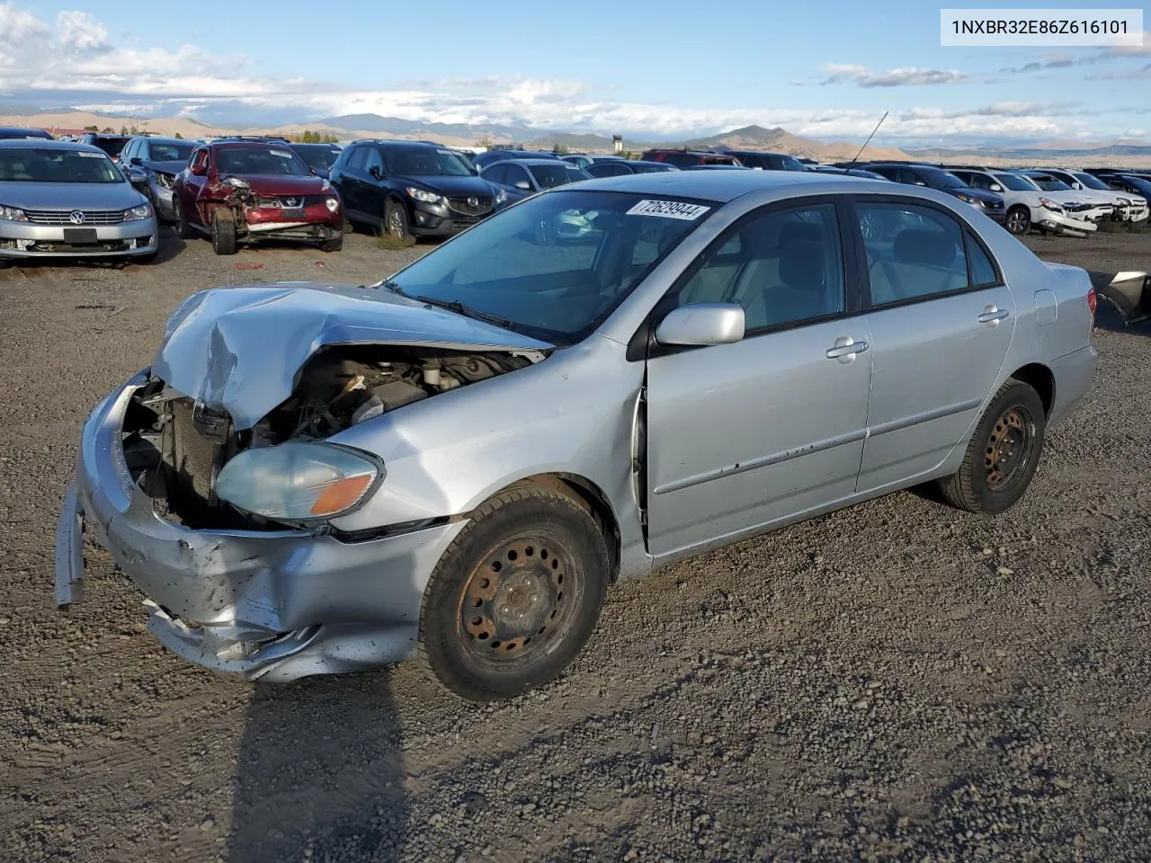 2006 Toyota Corolla Ce VIN: 1NXBR32E86Z616101 Lot: 72629944