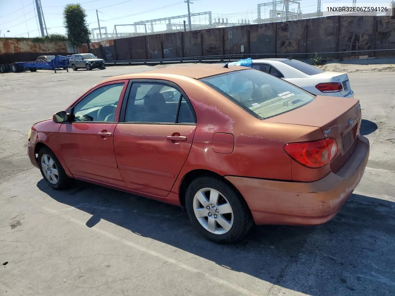 1NXBR32E06Z594126 2006 Toyota Corolla Ce