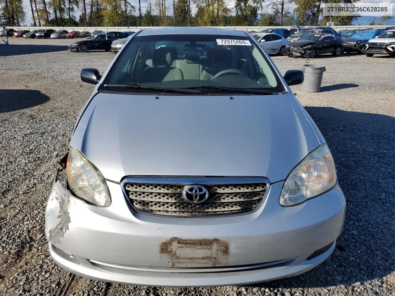 2006 Toyota Corolla Ce VIN: 2T1BR32E36C628285 Lot: 72975404