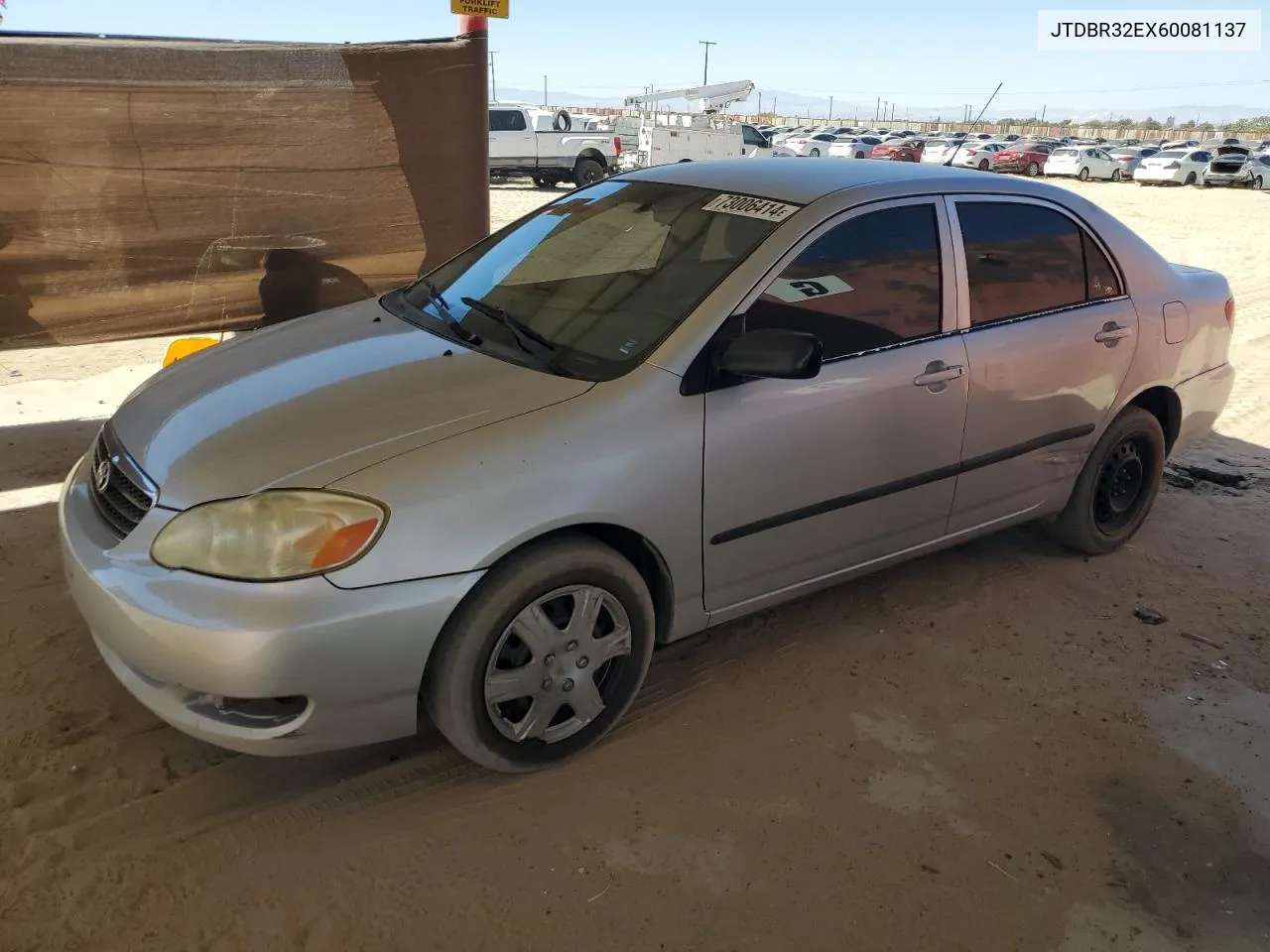 2006 Toyota Corolla Ce VIN: JTDBR32EX60081137 Lot: 73006414