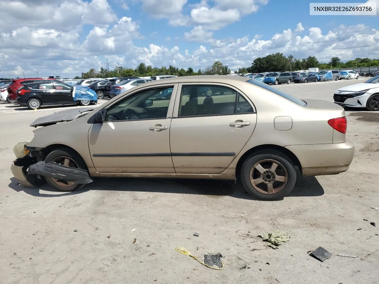 2006 Toyota Corolla Ce VIN: 1NXBR32E26Z693756 Lot: 73193664