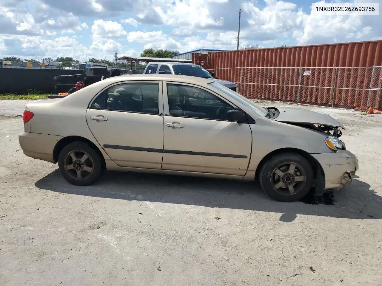 2006 Toyota Corolla Ce VIN: 1NXBR32E26Z693756 Lot: 73193664