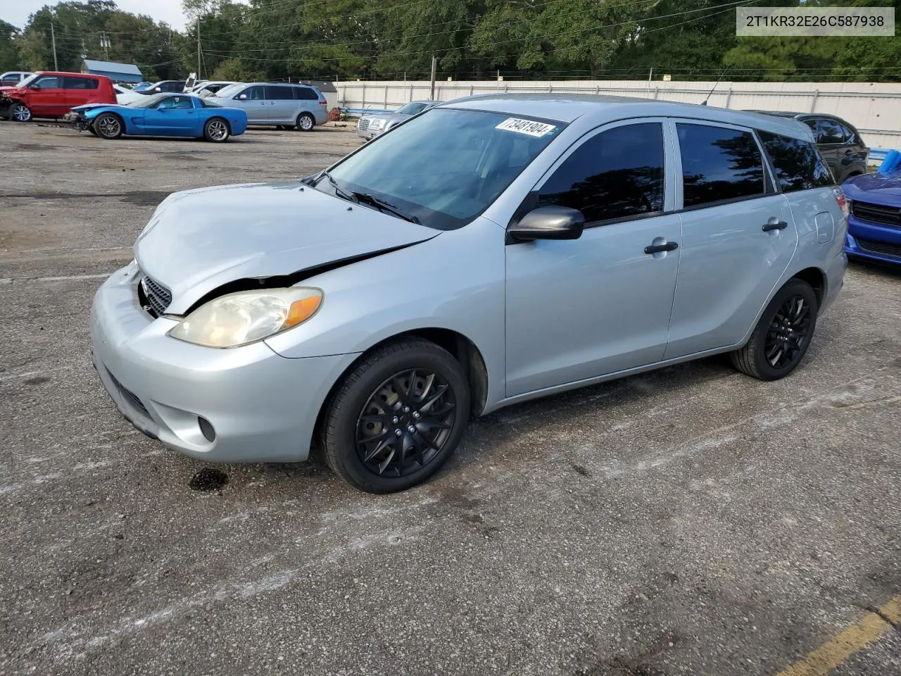 2006 Toyota Corolla Matrix Xr VIN: 2T1KR32E26C587938 Lot: 73481904