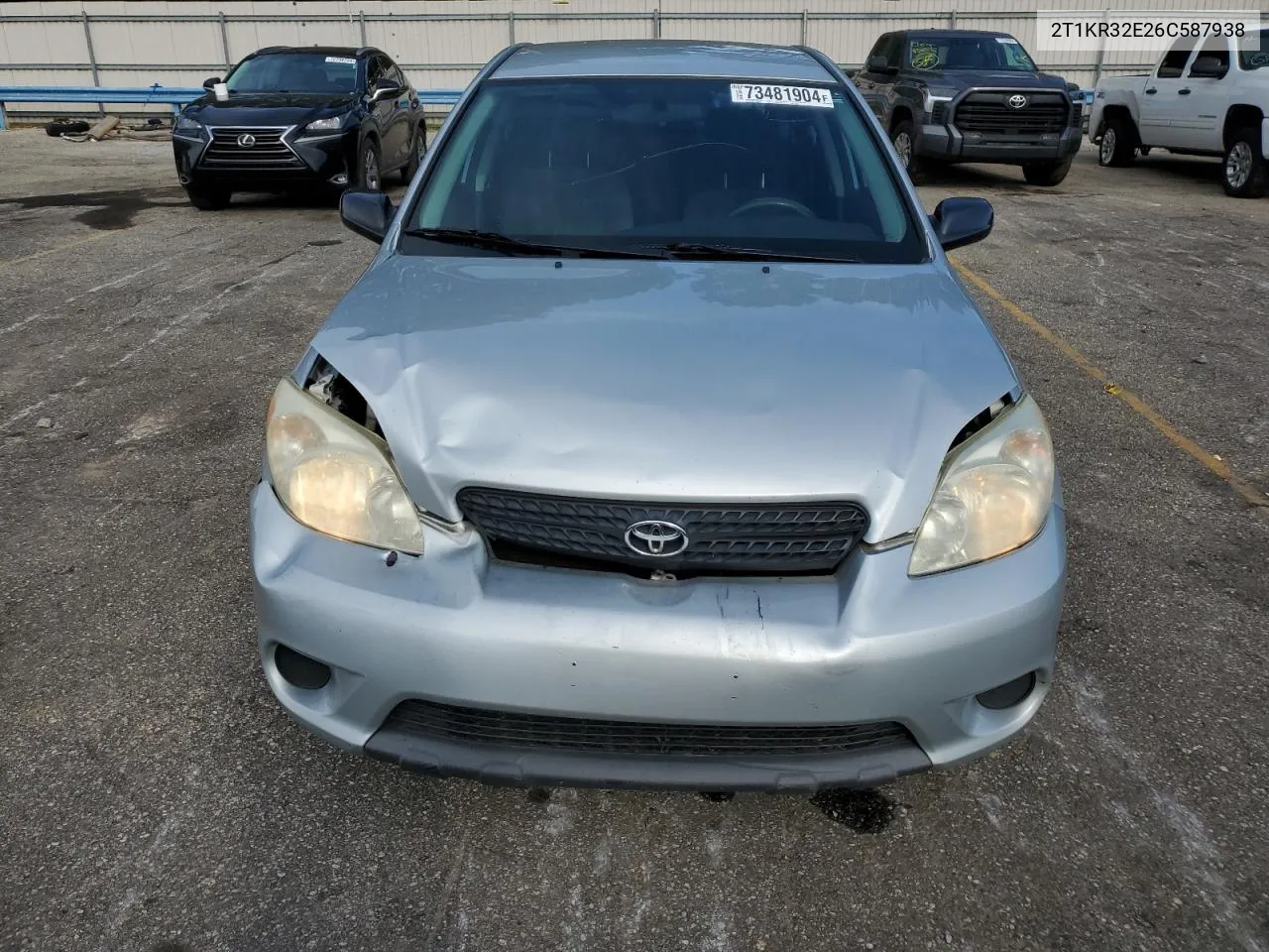 2006 Toyota Corolla Matrix Xr VIN: 2T1KR32E26C587938 Lot: 73481904