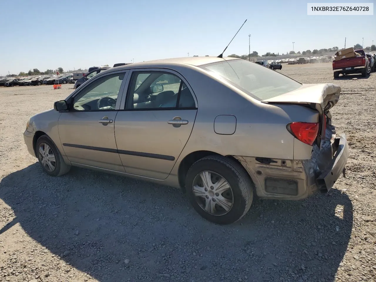 1NXBR32E76Z640728 2006 Toyota Corolla Ce