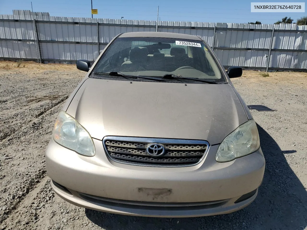 2006 Toyota Corolla Ce VIN: 1NXBR32E76Z640728 Lot: 73528344