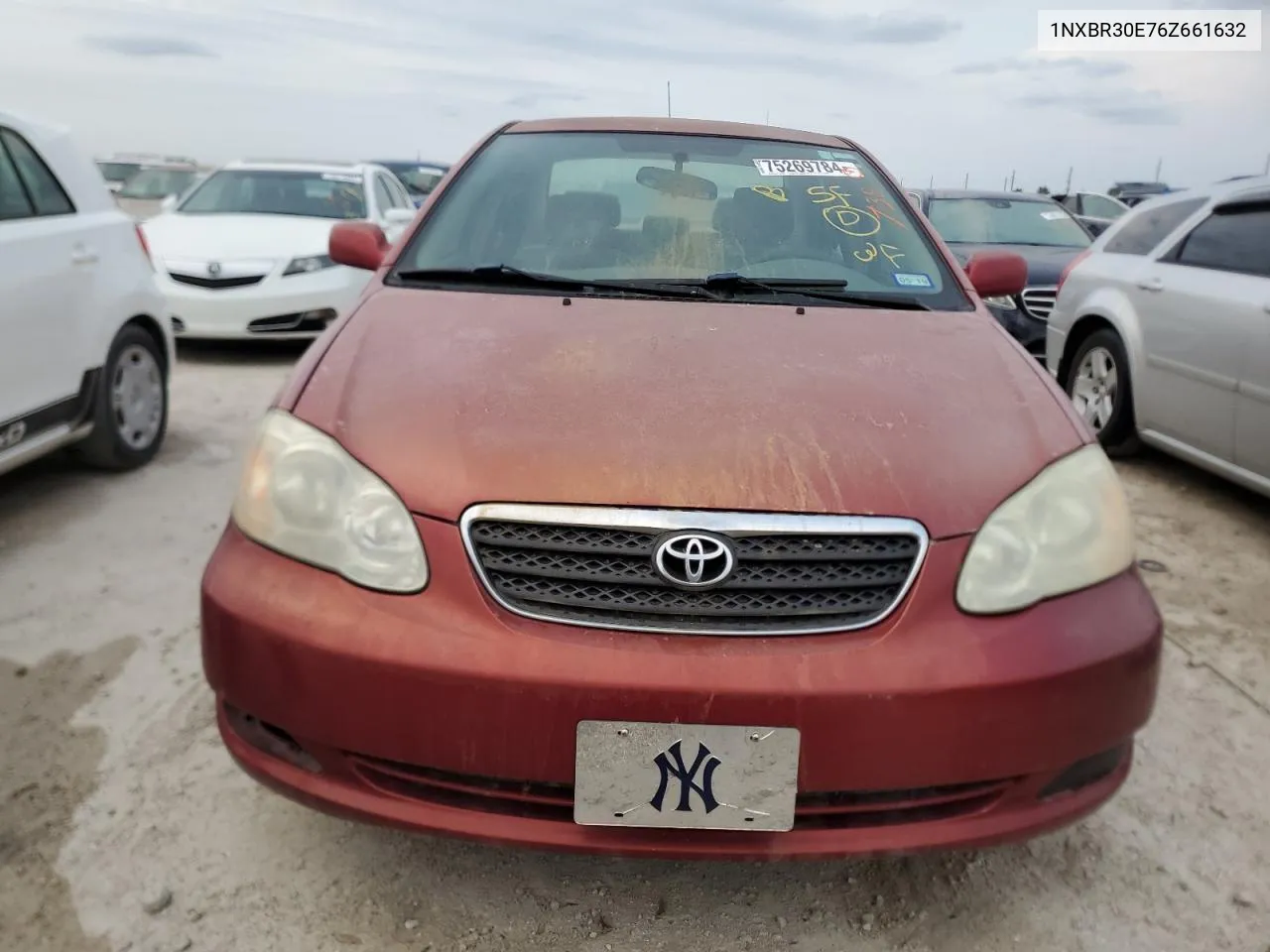 2006 Toyota Corolla Ce VIN: 1NXBR30E76Z661632 Lot: 75269784