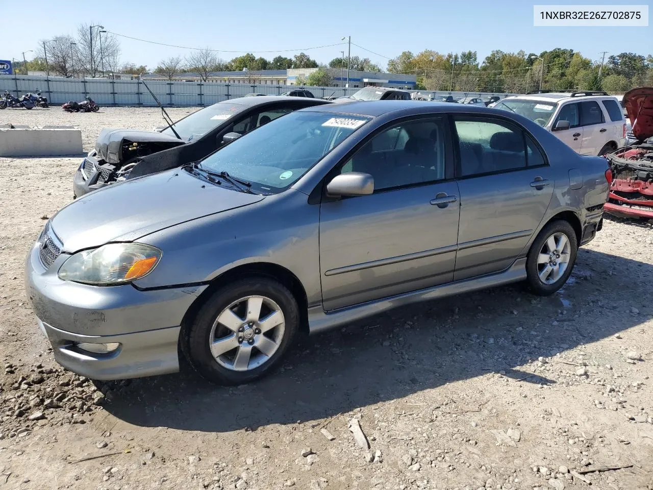 2006 Toyota Corolla Ce VIN: 1NXBR32E26Z702875 Lot: 75490334