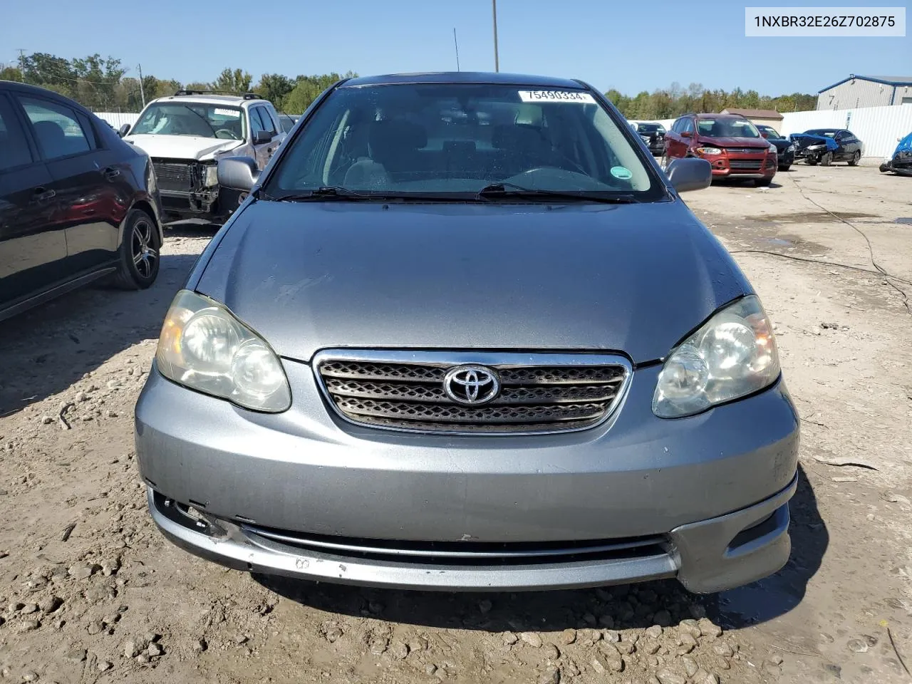 2006 Toyota Corolla Ce VIN: 1NXBR32E26Z702875 Lot: 75490334