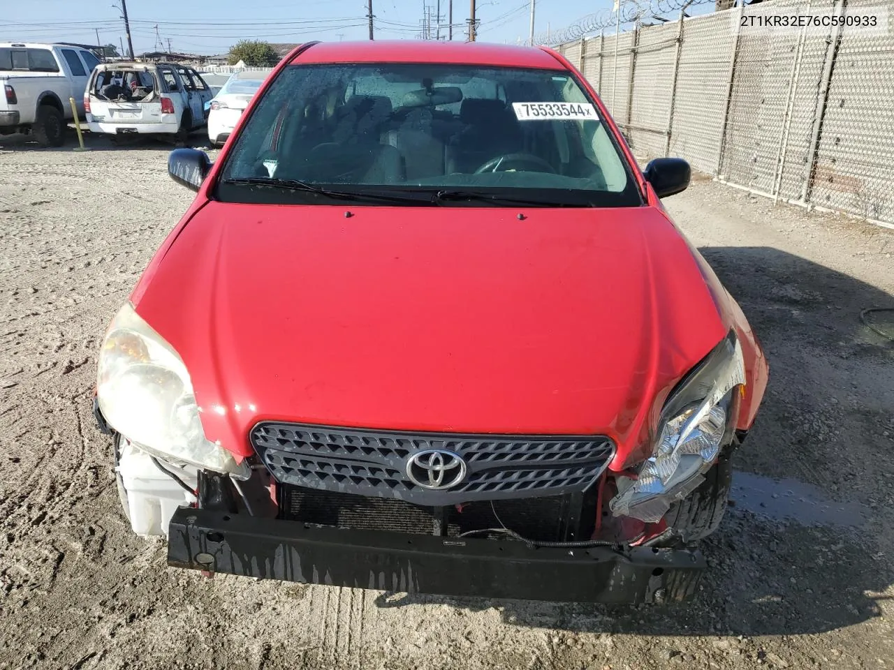 2006 Toyota Corolla Matrix Xr VIN: 2T1KR32E76C590933 Lot: 75533544