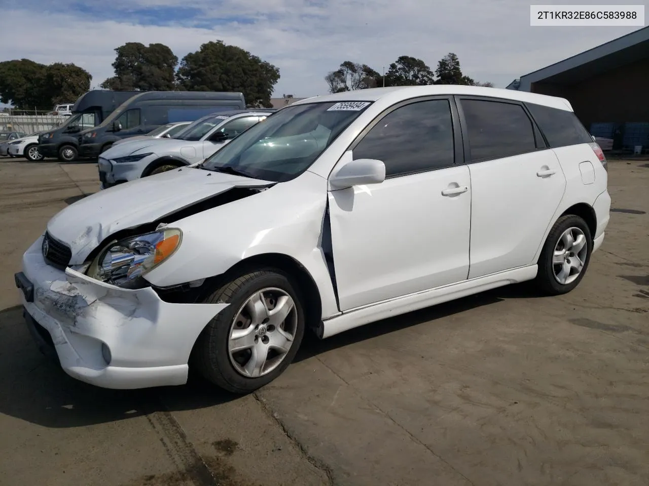 2006 Toyota Corolla Matrix Xr VIN: 2T1KR32E86C583988 Lot: 75599494