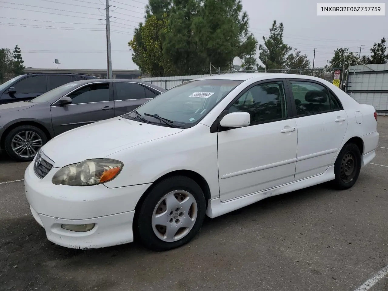 2006 Toyota Corolla Ce VIN: 1NXBR32E06Z757759 Lot: 75860964