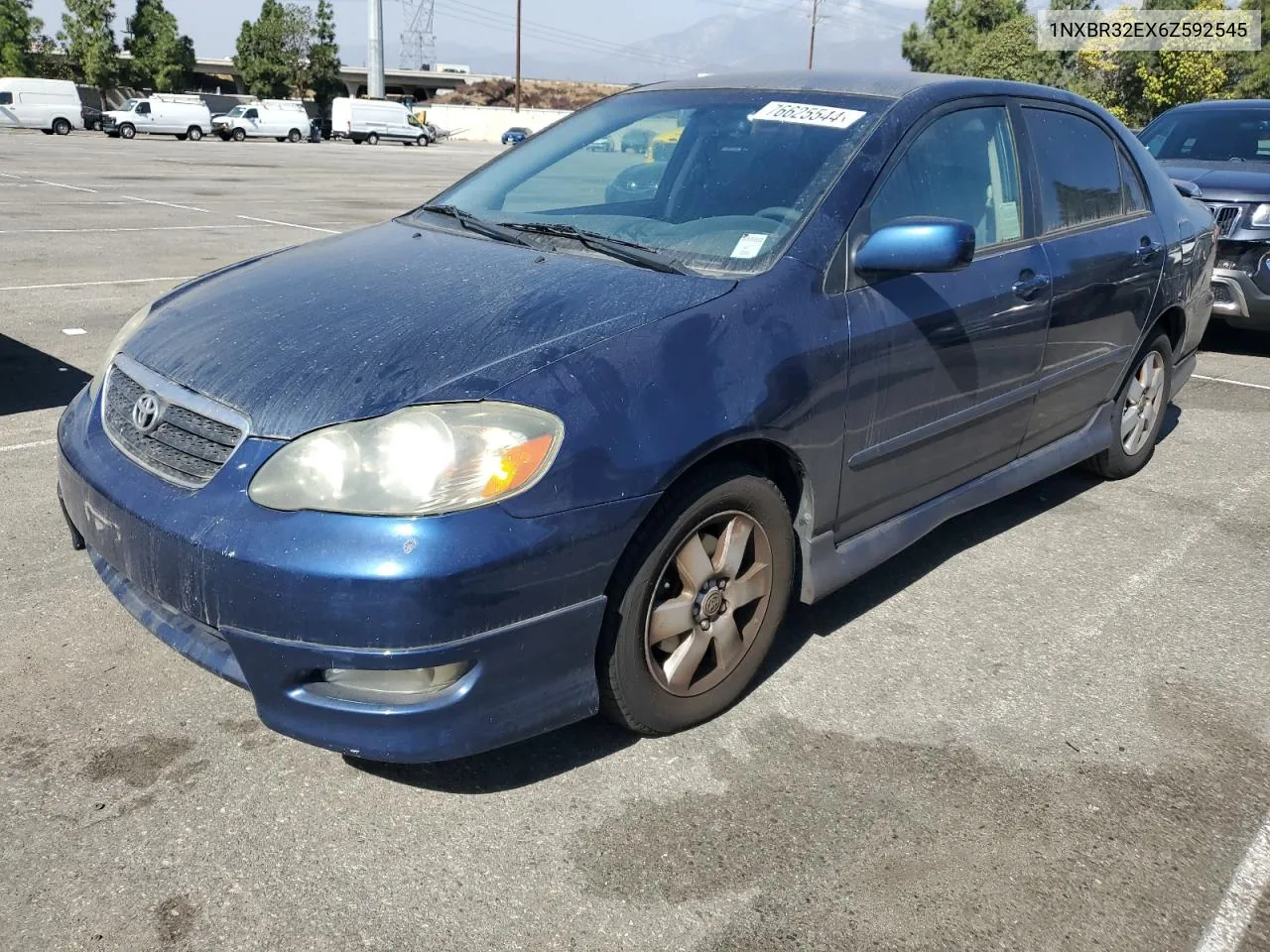 2006 Toyota Corolla Ce VIN: 1NXBR32EX6Z592545 Lot: 76625544