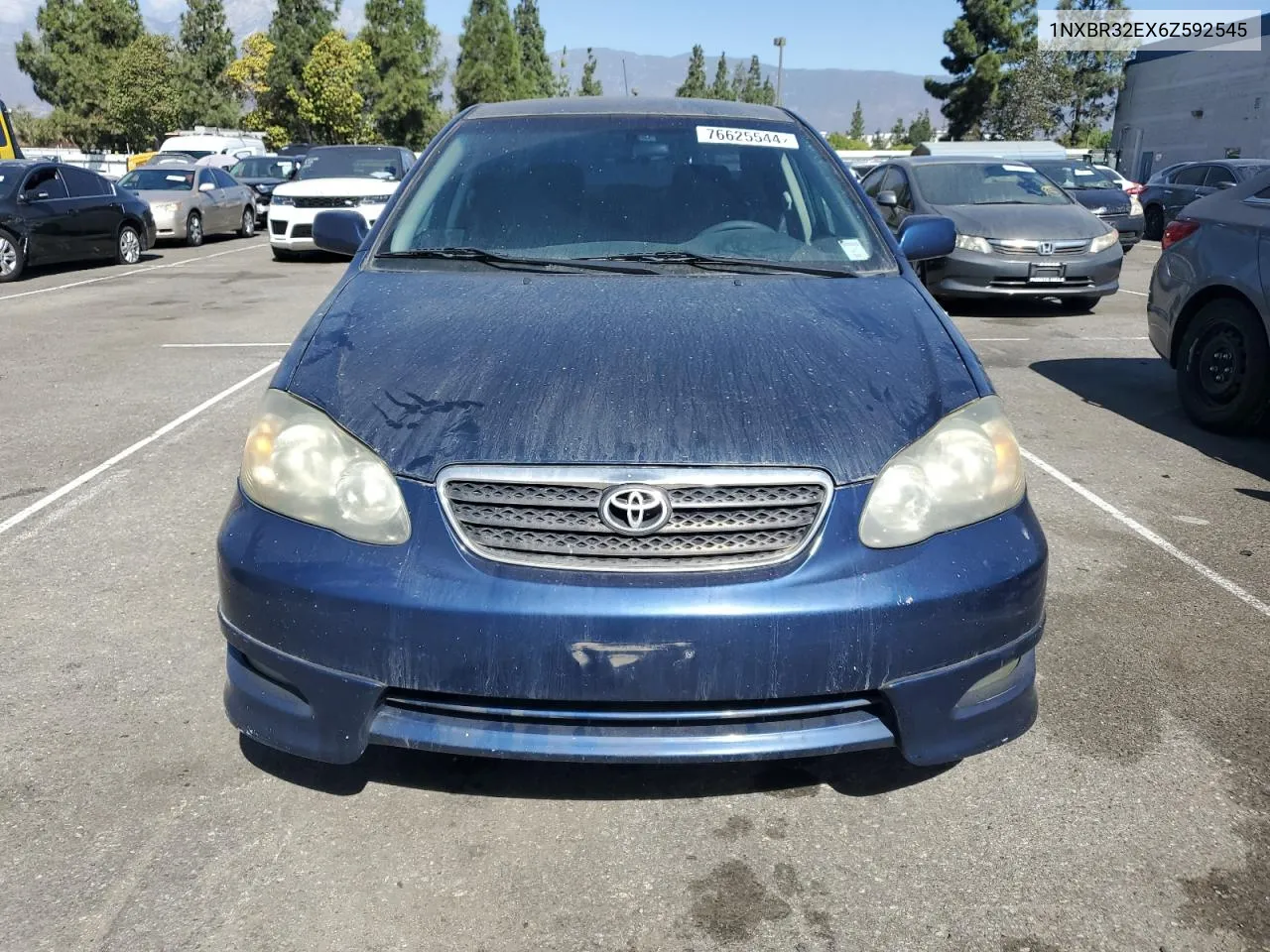 2006 Toyota Corolla Ce VIN: 1NXBR32EX6Z592545 Lot: 76625544