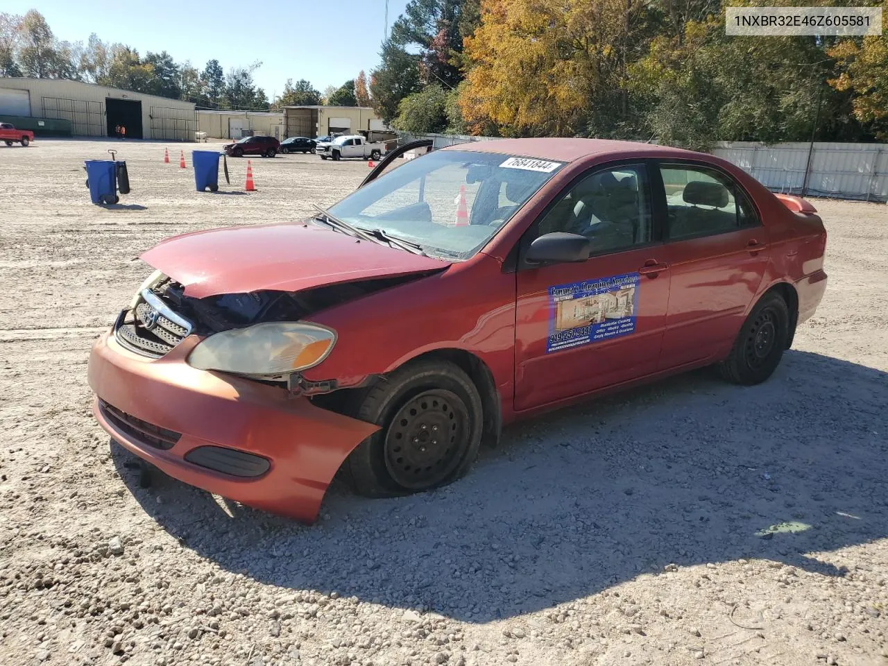 2006 Toyota Corolla Ce VIN: 1NXBR32E46Z605581 Lot: 76841844